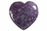 1.6" Polished Lepidolite Hearts - Photo 3